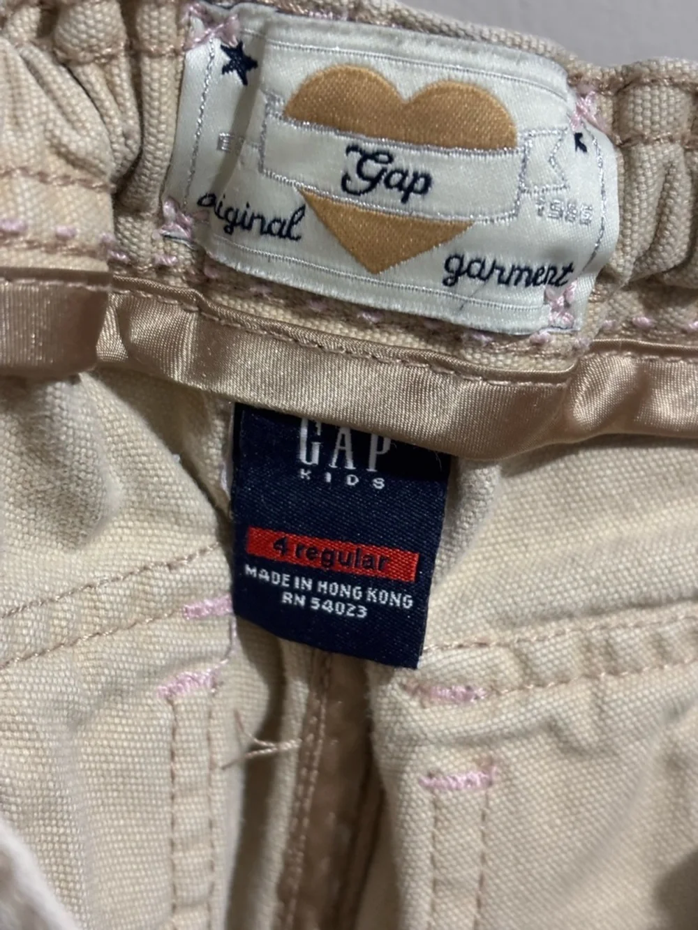 Gap Kids Vintage Bootcut Flare Pants Size 4 Regular Khaki Beige